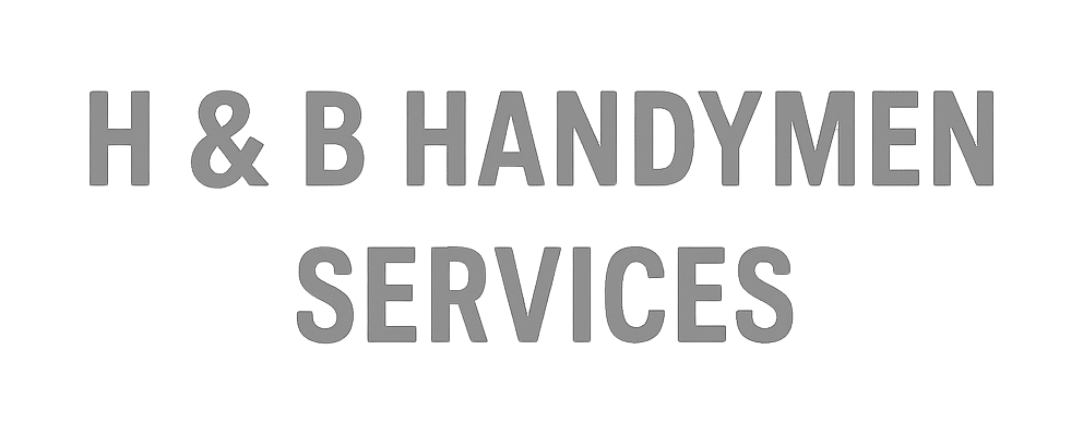 h&b handymen services logo upscaled transparent light greyscale